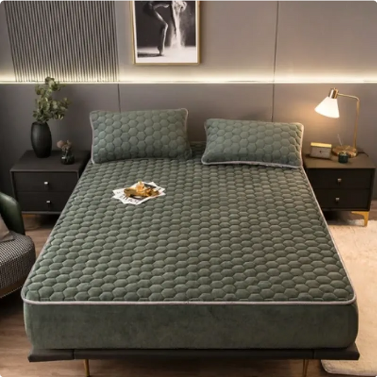 Cozy Nest 3-Piece Brushed Quilted Mattress Set